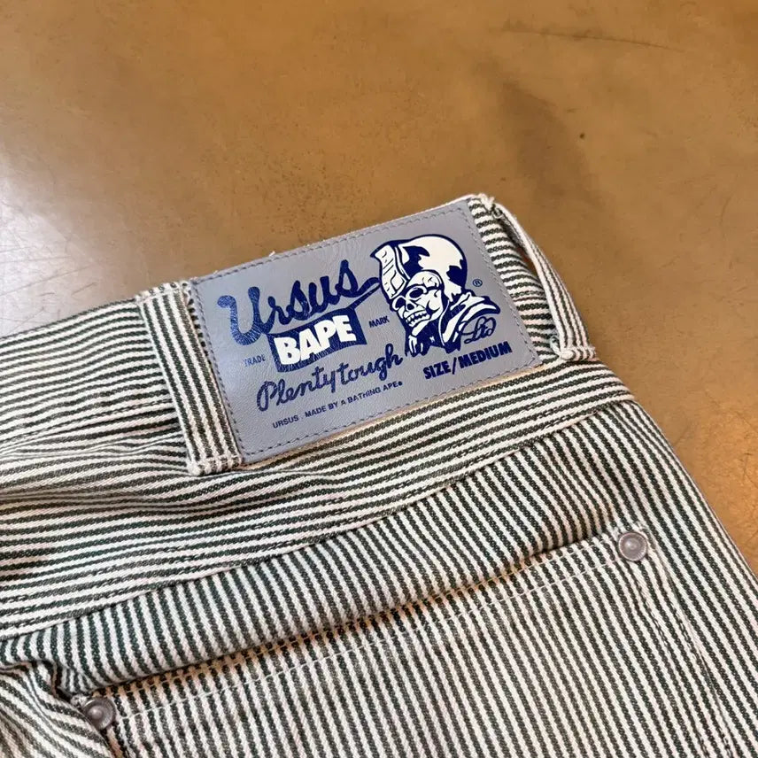 [BUNJANG] URSUS BAPE Hickory Carpenter Work Pants (Made in Japan) / URSUS BAPE 히코리 카펜터 워크팬츠 34 일본생산