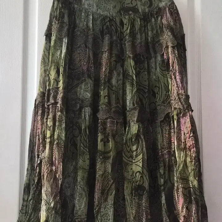 [BUNJANG] Ethnic Lace Long Skirt / 에스닉레이스 스커트 (거의새옷)