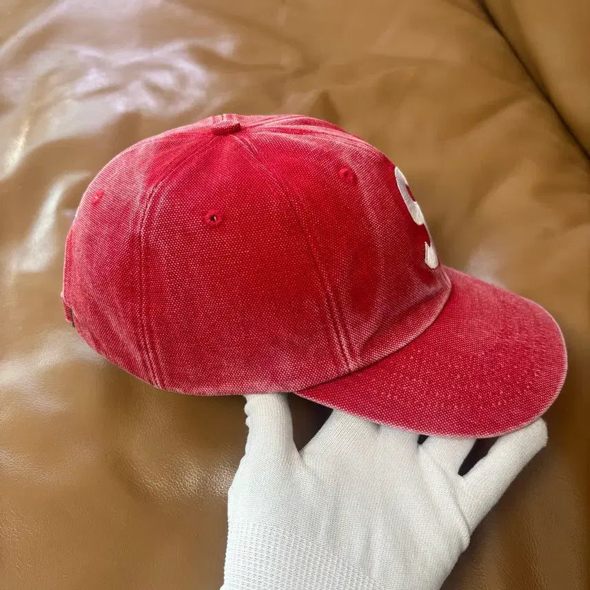 [BUNJANG] Supreme S Logo 6-Panel Cap Pigment Red / 슈프림 S로고 6패널 볼캡 모자 피그먼트 레드