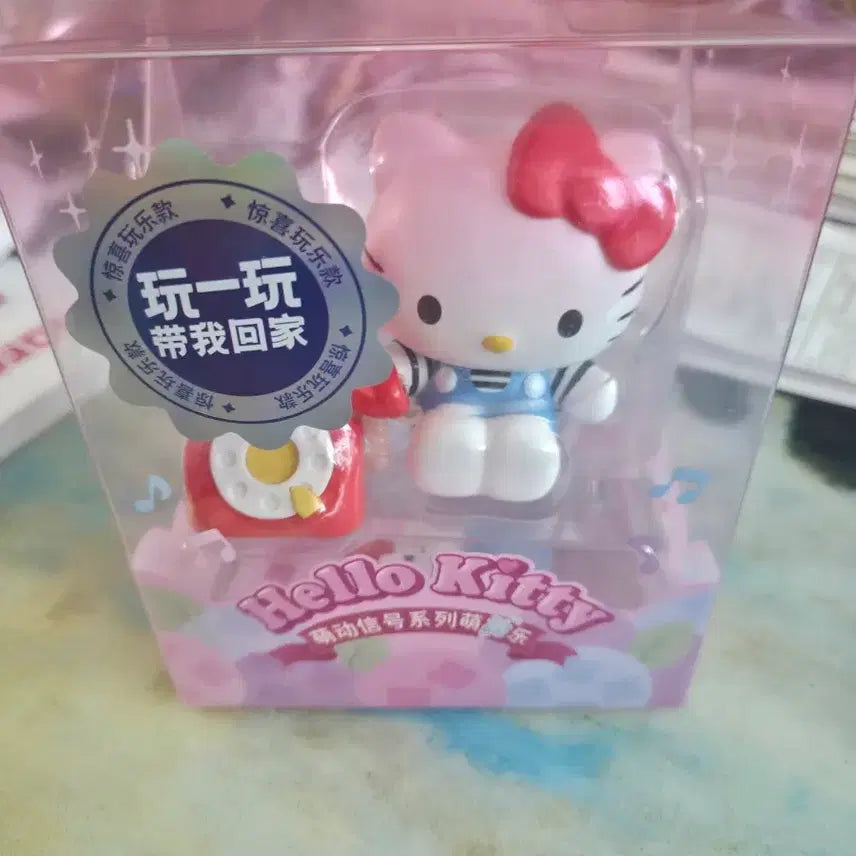 [BUNJANG] Hello Kitty Wind-up Telephone Figure / 헬로키티 테엽 전화기 피규어