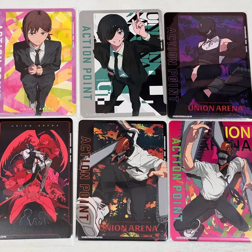 [BUNJANG] Chainsaw Man Union Arena Action Point Cards (Set of 6) / 체인소맨 유니온아레나 정품 ACTION POINT 카드 6종 팝니다^^