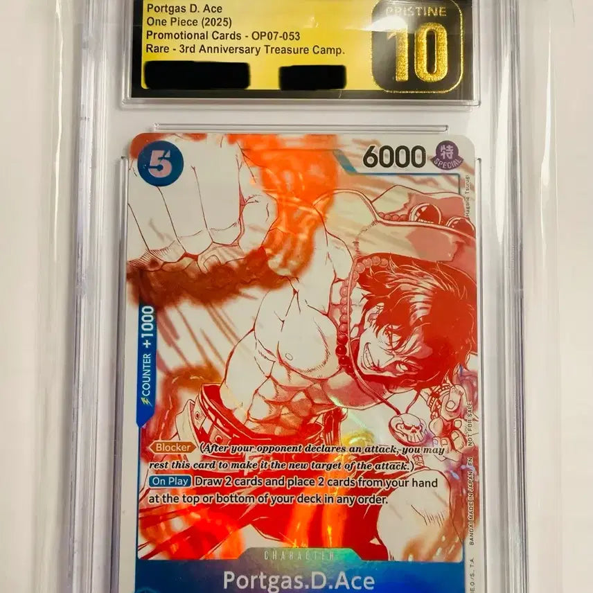 [BUNJANG] One Piece Portgas D. Ace 2025 Promo CGC 10 Pristine / [단종/희귀] 2025 원피스 에이스 프로모 CGC 10 프리스틴