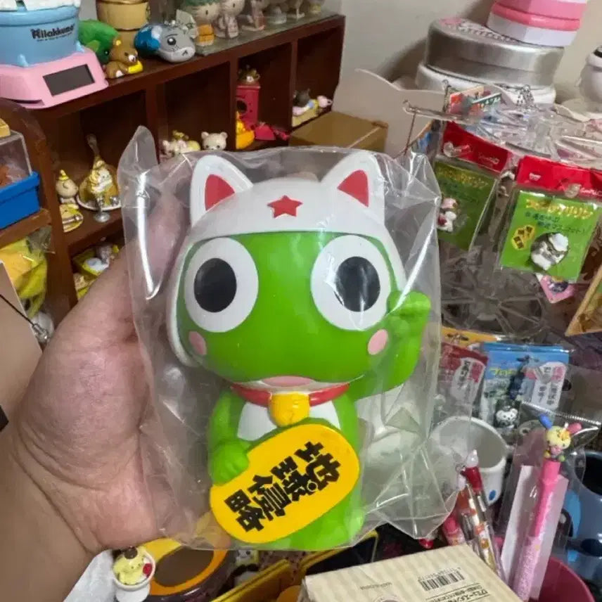 [BUNJANG] Keroro Fan Club Limited Maneki-Keroro Piggy Bank (Sealed) / 미개봉 케로로 팬클럽 한정 마네키케로로 저금통