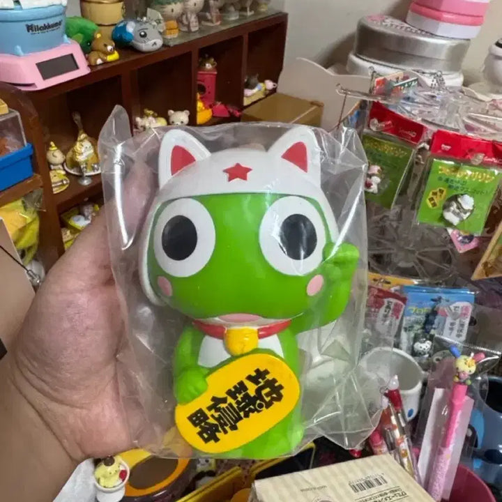 [BUNJANG] Keroro Fan Club Limited Maneki-Keroro Piggy Bank (Sealed) / 미개봉 케로로 팬클럽 한정 마네키케로로 저금통
