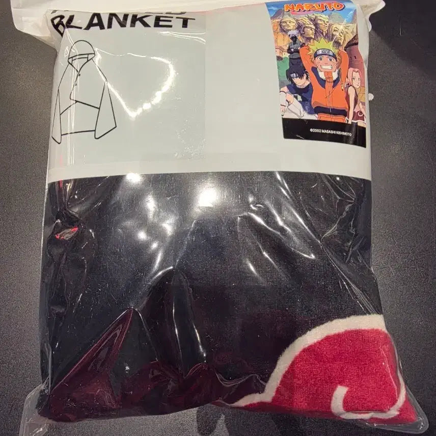 [BUNJANG] SPAO Naruto Akatsuki Blanket / 스파오 나루토 아카츠키 담요