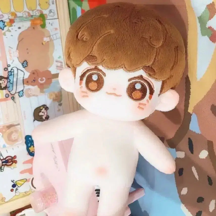 [BUNJANG] Happy Unattributed Cotton Doll Brown 20cm / 해피 무속성 솜인형 브라운 갈색 20cm