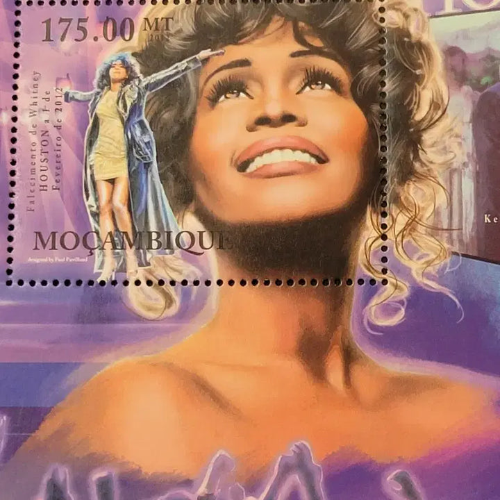 [BUNJANG] United States Whitney Houston Commemorative Stamp 2012 / 2012년 미국의 가수 겸 영화배우 휘트니 휴스턴 기념 우표Whitne