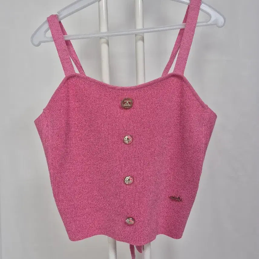 [BUNJANG] Ozweego 23SS Pink Bustier Layered Top / 23SS/오즈쎄컨 핑크 뷔스티에 나시 레이어드