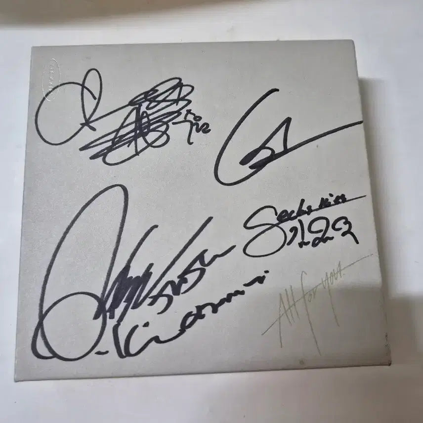 [BUNJANG] Sechs Kies All For You All Member Signed CD / 젝스키스 올포유 전멤버 싸인cd 입니다 깨끗합니다