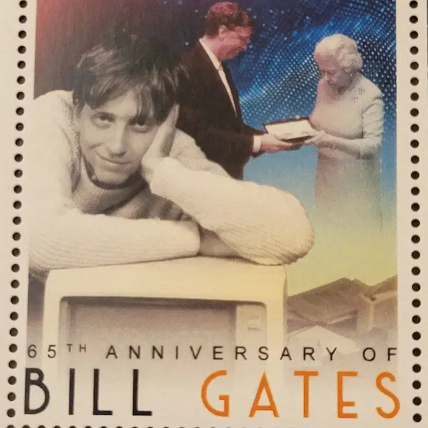 [BUNJANG] USA 65th Anniversary Bill Gates Stamp 2020 / 2020년 미국 마이크로소프트 창시자 65회탄신기념 우표65th Ann
