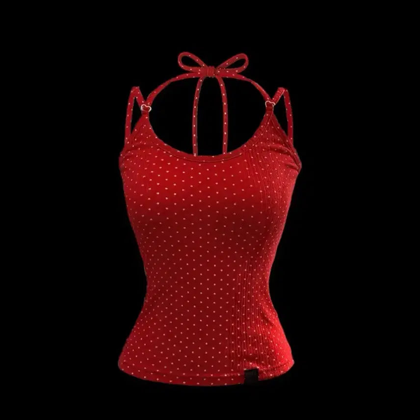 [BUNJANG] TOH Sleeveless Top Red / 티오에이치 toh 비하트 슬리브리스 나시 레드 택 달린 새상품 판매