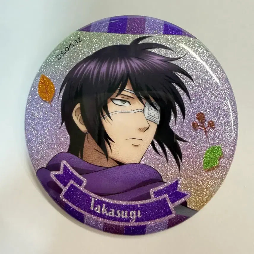 [BUNJANG] Gintama 3rd Year Z Class San-Zet Trading Glitter Can Badge Takasugi Shinsuke / 은혼 3학년 Z반 삼젯 트레이딩 글리터 캔뱃지 가챠 타가스기 신스케