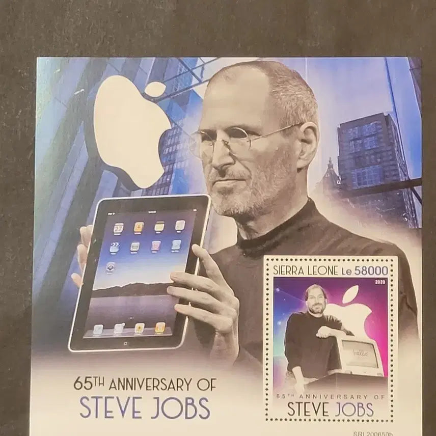 [BUNJANG] USA 65th Anniversary Steve Jobs Birthday Commemorative Stamp / 2020년 미국 애플창시자 스티브잡스65회생일기념 우표65th Anni