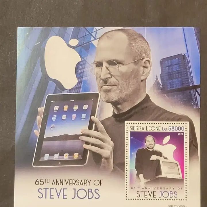 [BUNJANG] USA 65th Anniversary Steve Jobs Birthday Commemorative Stamp / 2020년 미국 애플창시자 스티브잡스65회생일기념 우표65th Anni