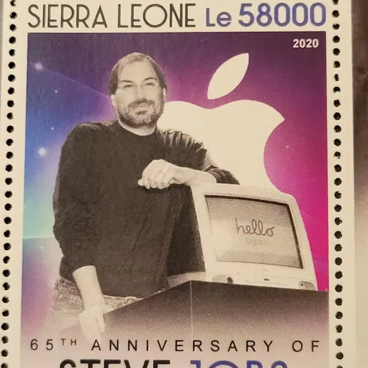 [BUNJANG] USA 65th Anniversary Steve Jobs Birthday Commemorative Stamp / 2020년 미국 애플창시자 스티브잡스65회생일기념 우표65th Anni