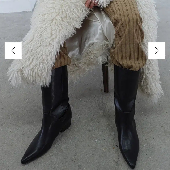 [BUNJANG] Corbe Tilde Buckle Boots Black / 코르베 틸드 버클 부츠 (235 / black)