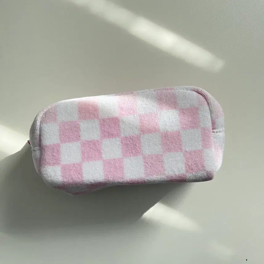 [BUNJANG] Checkered Pouch / 체크 파우치(미사용)