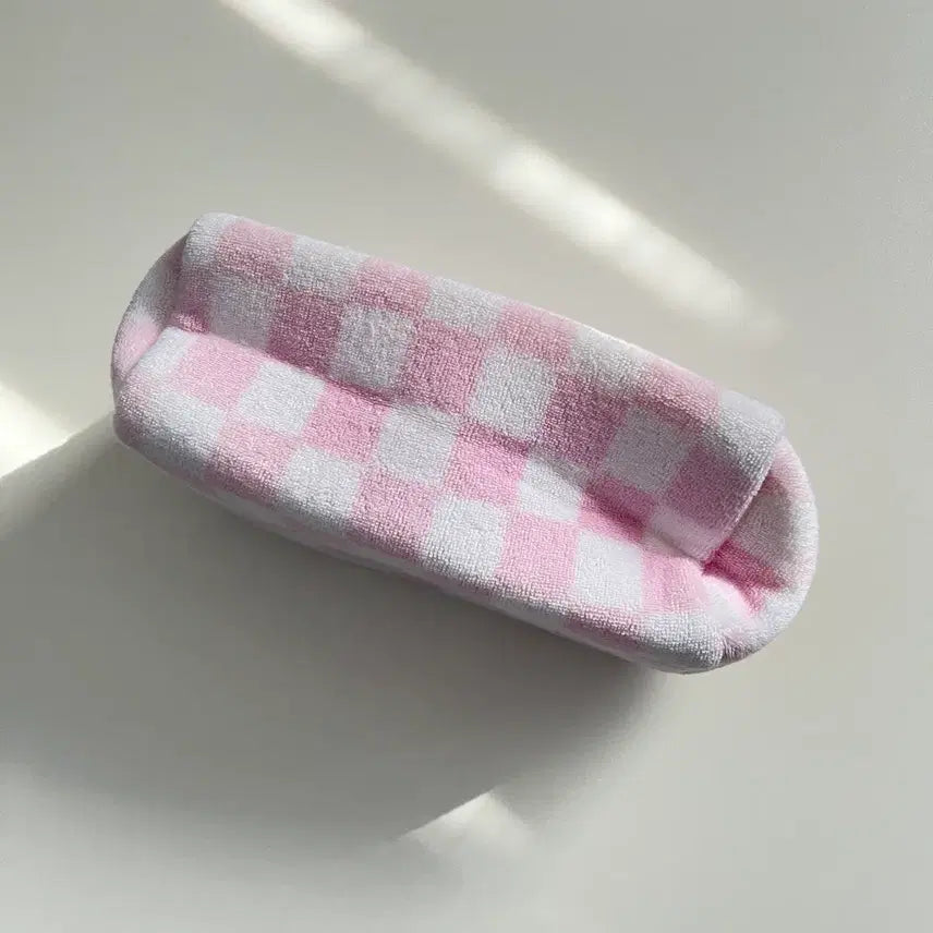 [BUNJANG] Checkered Pouch / 체크 파우치(미사용)