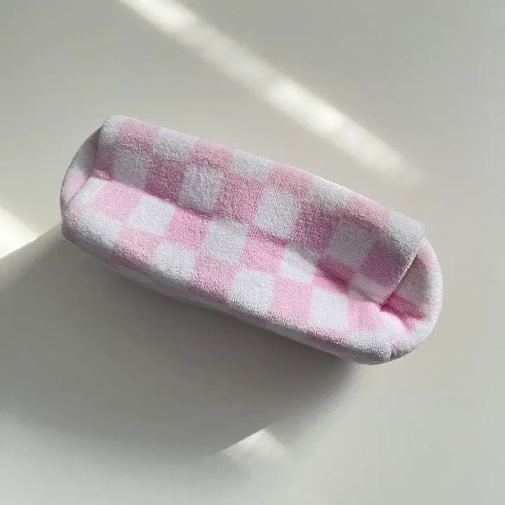 [BUNJANG] Checkered Pouch / 체크 파우치(미사용)