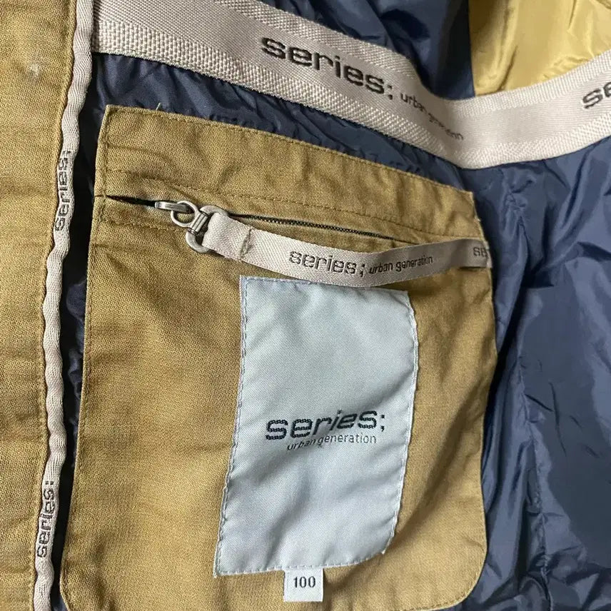 [BUNJANG] SERIES Khaki Anorak Jacket Size 100 / [SERIES] 시리즈 야상 자켓 100사이즈