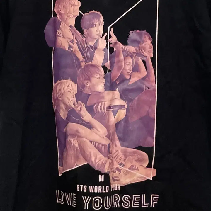 [BUNJANG] BTS 2019 Black Short-Sleeve T-Shirt / BTS 2019 블랙 반팔 티셔츠