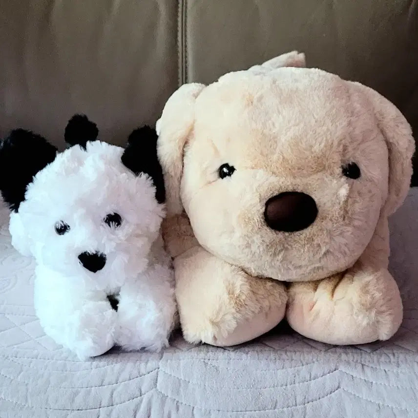 [BUNJANG] Jjang Arcade Cutie Puppy Poodle 20cm &amp; EZEN Mungmungie Lying Backpack Bag Plush / 짱오락실 큐티 퍼피 푸들 20cm+EZEN 뭉뭉이 라잉백팩 가방인형