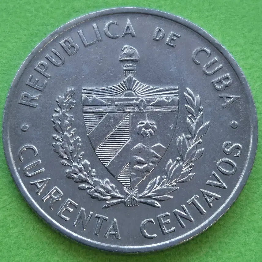 [BUNJANG] 1962 Cuba 40 Centavos Coin / [희귀]1962 쿠바 40센타보스 동전 M3525