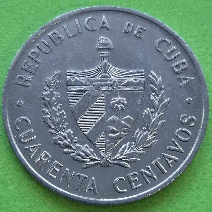 [BUNJANG] 1962 Cuba 40 Centavos Coin / [희귀]1962 쿠바 40센타보스 동전 M3525