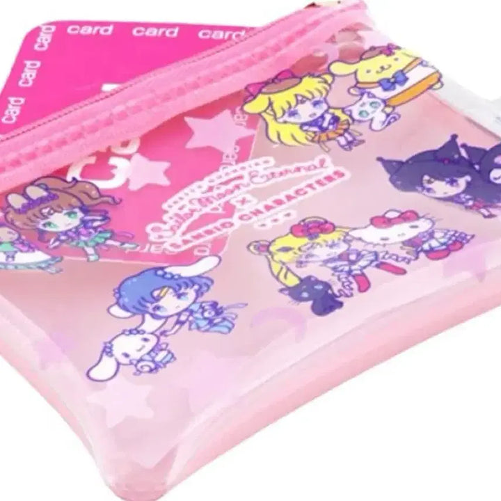 [BUNJANG] Sailor Moon x Sanrio Collaboration Pouch Card Holder / 세일러문 산리오 일본 정품 파우치 카드지갑 카드케이스 헬로키티 콜라보