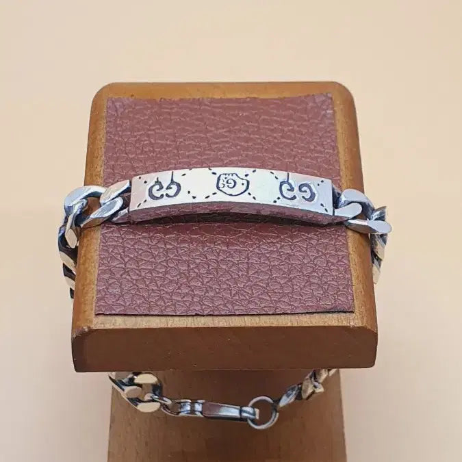 [SOLD OUT] 구찌 고스트 체인 브레이슬릿 실버 단품, 455321 사이즈 17