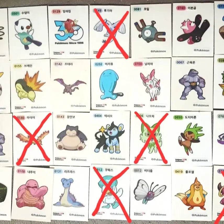 [BUNJANG] Pokemon Stickers / 포켓몬 띠부씰