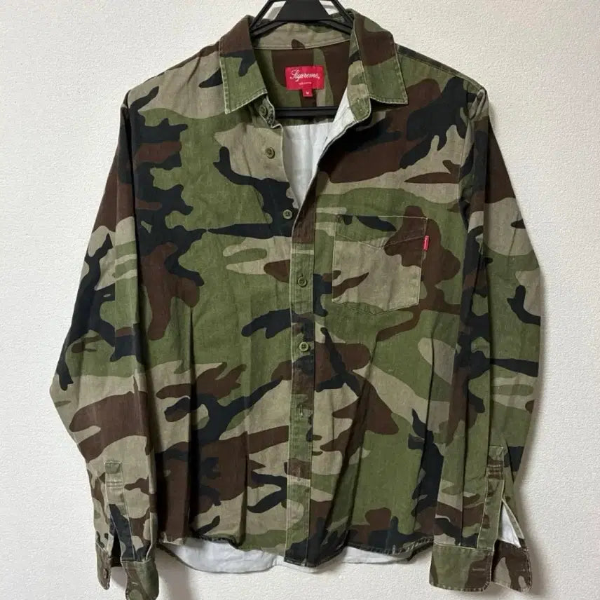 [BUNJANG] Supreme Military Camo Shirt M / 슈프림 밀리터리 카모 셔츠 M