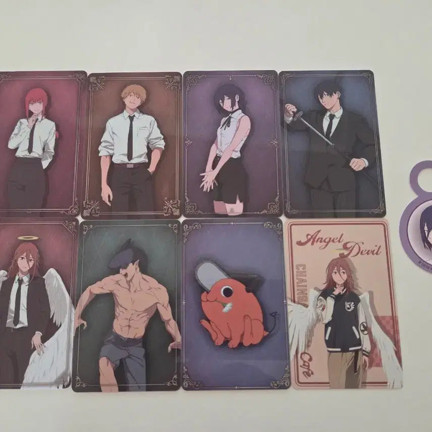 [BUNJANG] Chainsaw Man Cafe Complete Set of 7 Photocards + Angel Special Photocard / 체인소맨 카페 포토카드 7개 전종 세트+천사 특전카드