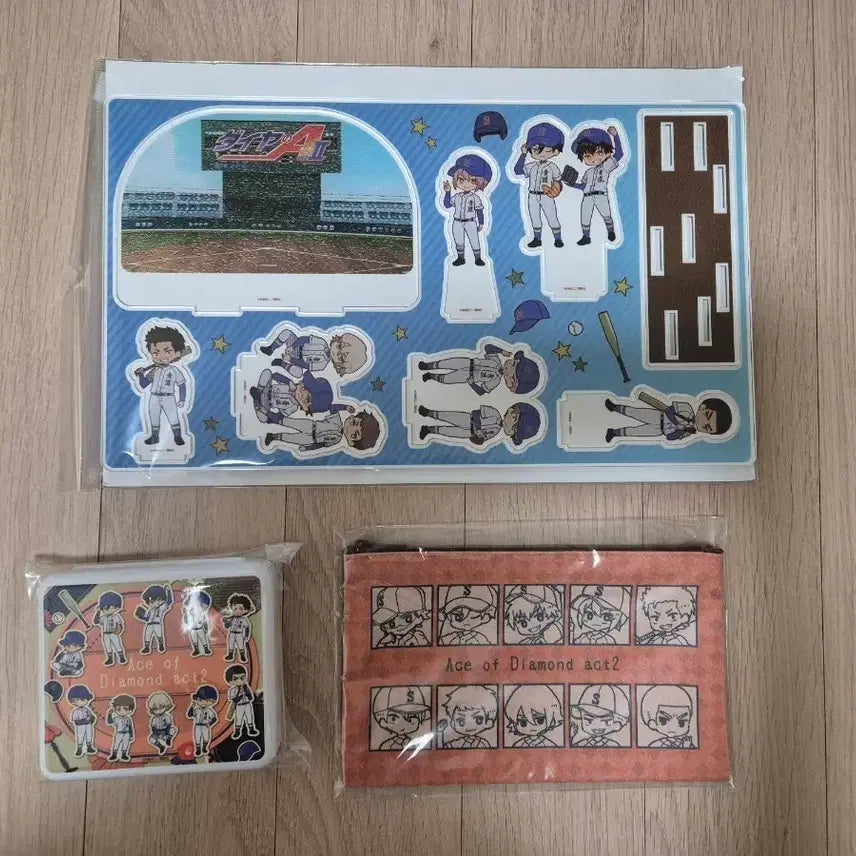 [BUNJANG] Diamond Ace/Daiya Acrylic Stand &amp; Pouch &amp; Multi-purpose Case Bundle Set / 다이아몬드에이스/다이에이 아크릴 스탠드&amp;파우치&amp;다용도 케이스