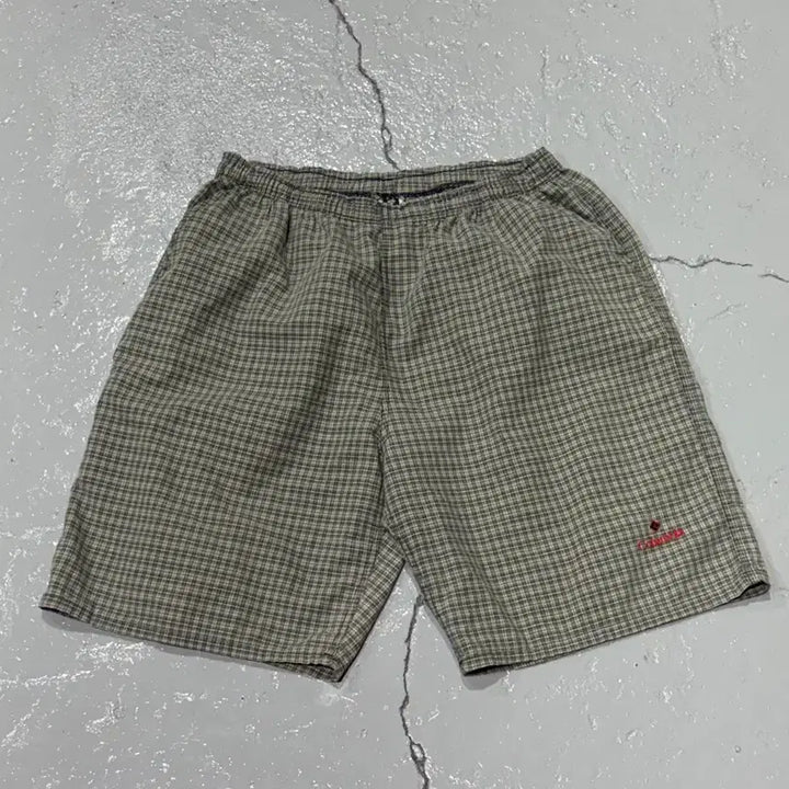 [BUNJANG] 90s Columbia Vintage Check Pattern Shorts / 90s 콜롬비아(Columbia) 빈티지 체크 패턴 반바지