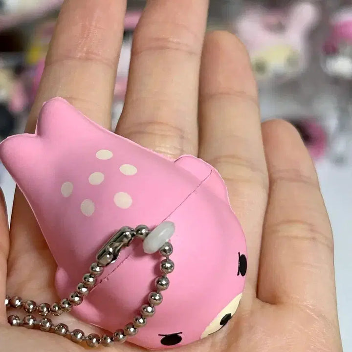 [BUNJANG] Classic Mamegoma Squishy Keychain / 고전 마메고마 스퀴시 키링