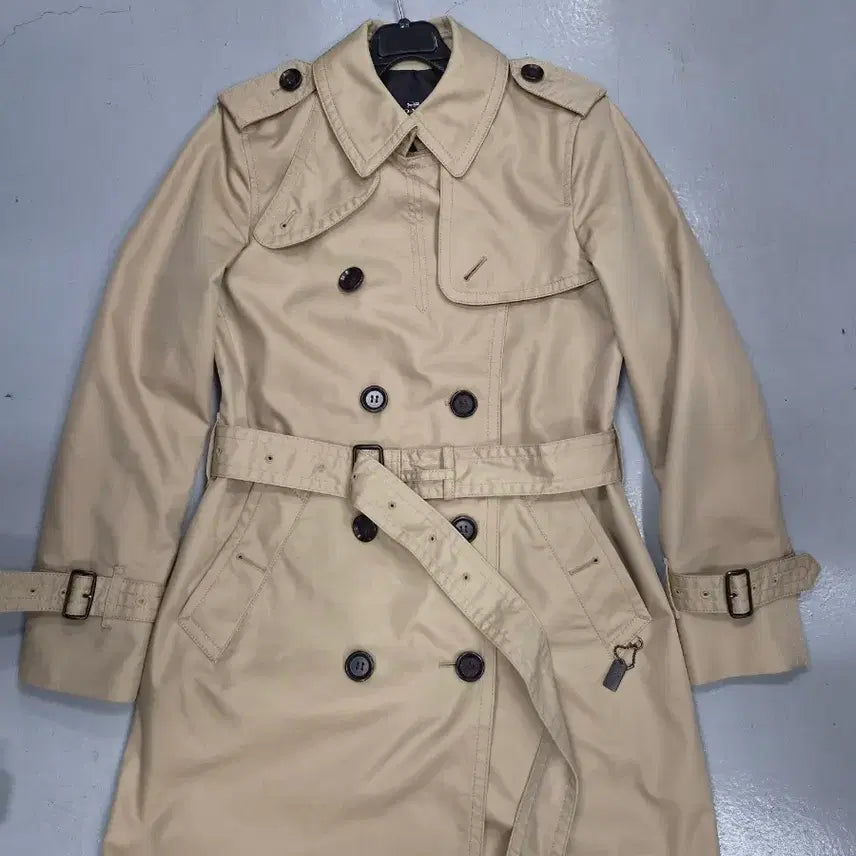 [BUNJANG] Coach Beige Trench Coat - Size S / 코치 베이지 트렌치코트 S