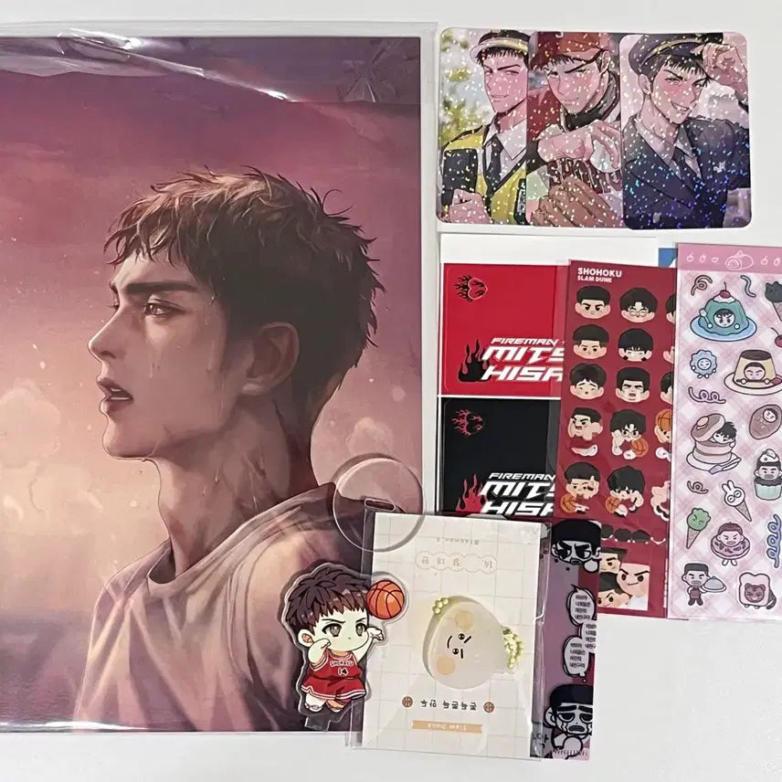 [BUNJANG] Slam Dunk Jeong Dae Man Poster Bundle / 슬램덩크 정대만 비공굿 일괄 십육님 포스터 계얼중님
