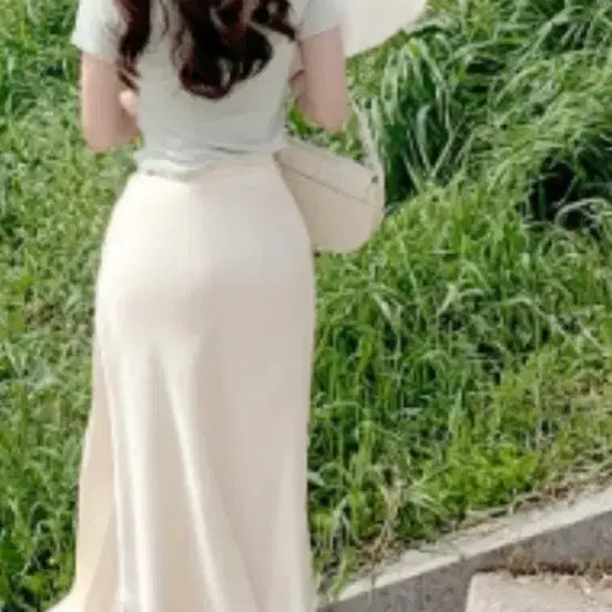 [BUNJANG] Unicon Satin Skirt S / 유니콩 세틴 스커트 S (새상품)