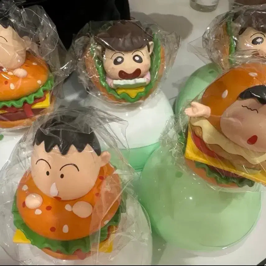 [BUNJANG] Mickey Mouse &amp; Daisy Duck Hamburger Figure Set / 맹구 유리 햄버거 피규어