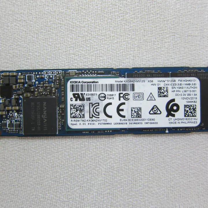 [BUNJANG] Kioxia XG6 M.2 NVMe 512GB SSD / 키오시아 SSD XG6 M.2 NVMe 512GB