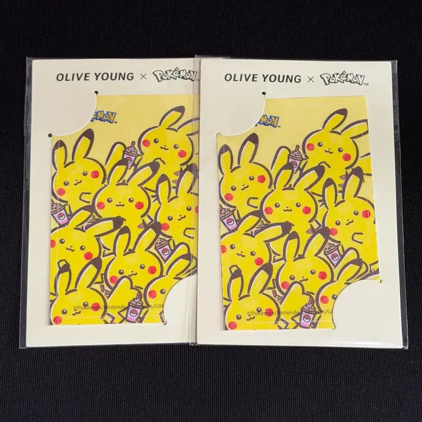 [BUNJANG] Olive Young Pokemon Delight Card Sticker Pikachu / 올리브영 포켓몬 딜라이트 카드 스티커 피카츄
