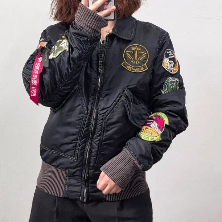 [BUNJANG] Alpha Industries MA-1 Bomber Jacket Black Size S / [프립]S/알파 인더스트리 항공 점퍼 검정