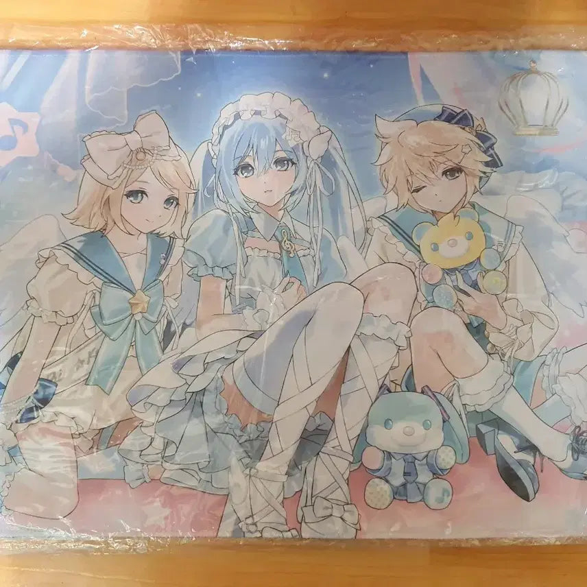 [BUNJANG] Hatsune Miku Rin Len WithMuu Desk Mat / 하츠네 미쿠 린 렌 위드뮤 장패드 데스크매트