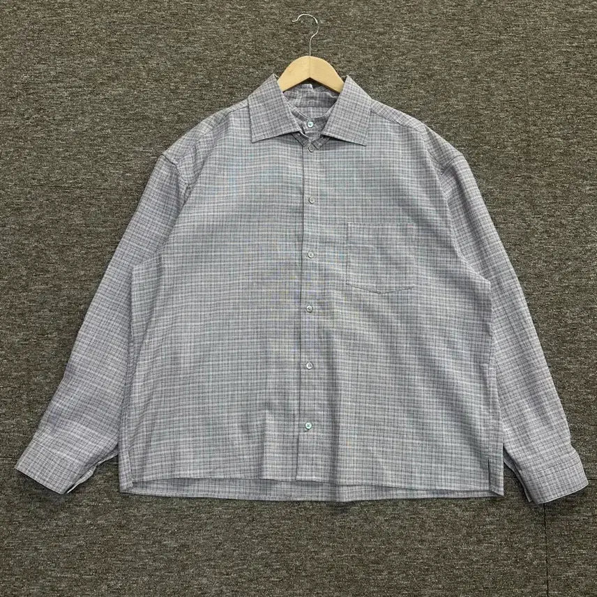 [BUNJANG] MOOMYUNG Check Linen Blend Shirt / 무명 MOOMYUNG 체크 린넨 셔츠