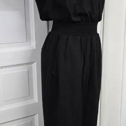 [BUNJANG] ba&amp;sh Black Wrap Neck Ruffle Sleeve Linen Blend Jumpsuit / ba&amp;sh 바쉬 점프수트