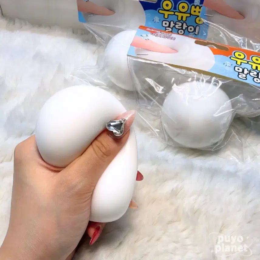 [BUNJANG] Puyo Planet Mini Milk Bread Squishy Stress Ball / 뿌요행성 미니 우유빵 말랑이 촉감놀이 클레이 스퀴시 스트레스볼