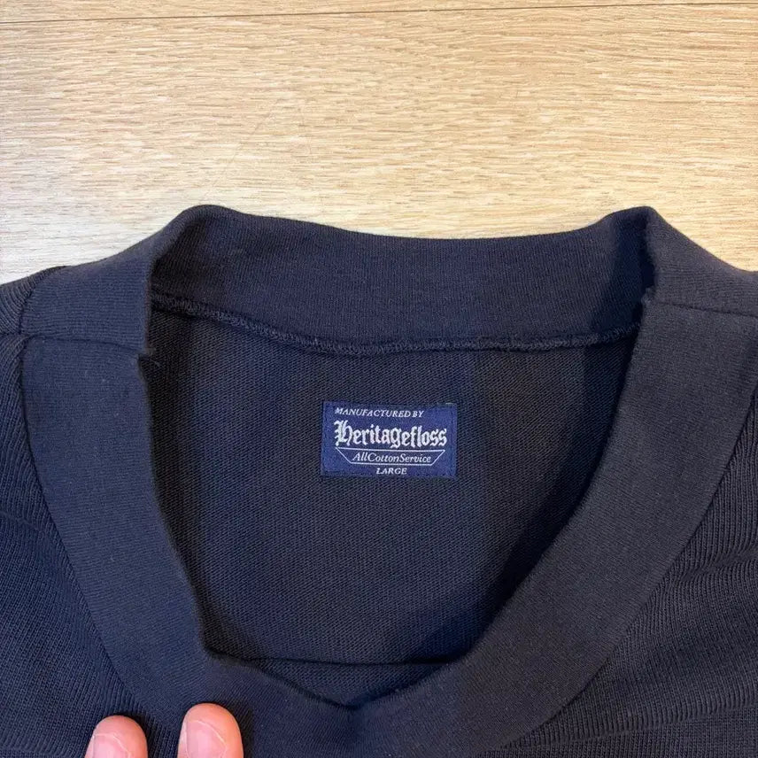 [BUNJANG] Heritage Floss Navy Long Sleeve L / 헤리티지플로스 롱슬리브 네이비 L