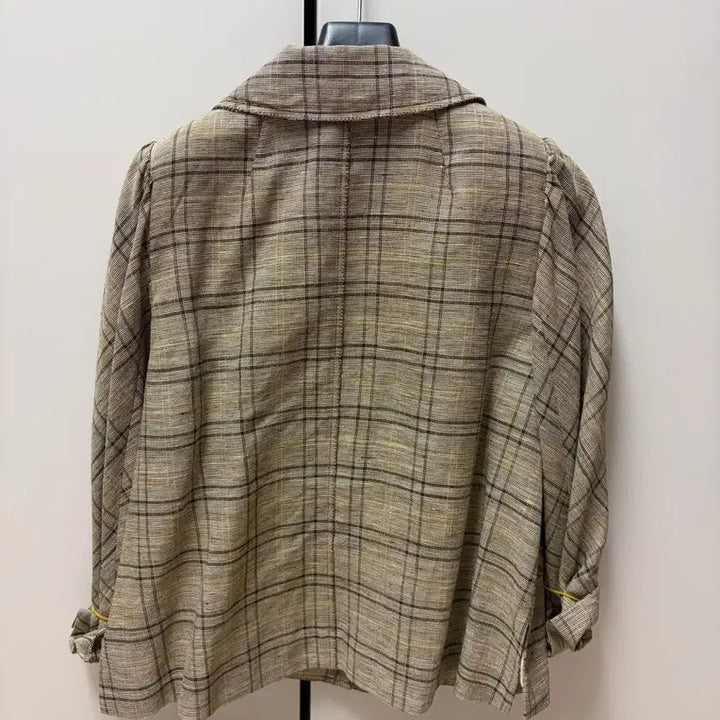 [BUNJANG] Mine Linen Check Jacket / 마인 린넨 체크자켓
