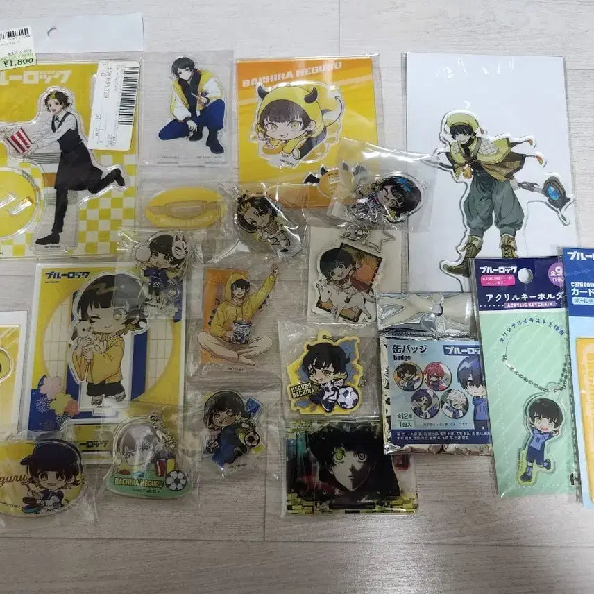 [BUNJANG] Blue Lock Bachira Goods Bundle Set (with Chigiri, Nagi, etc.) / 블루록 바치라 위주 정리 일괄 판매 ( 치기리 나기 등 )